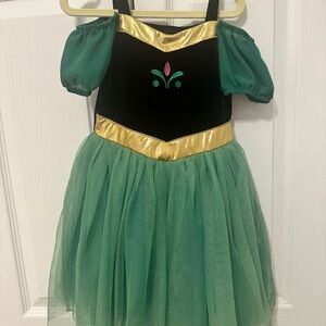 Green and Gold Kids Costume Dress